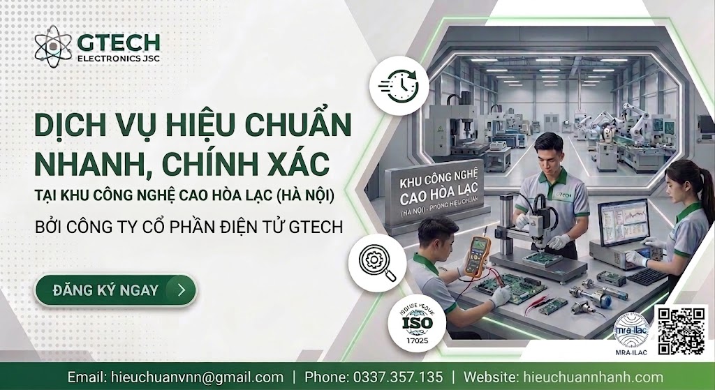 Hiệu Chuẩn Nhanh Khu công nghệ cao Hòa Lạc - TP Hà Nội.