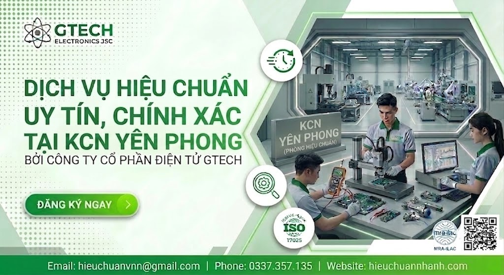 Hiệu Chuẩn Uy Tín KCN Yên Phong.