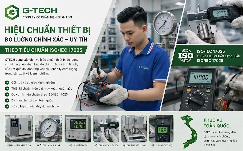 Hiệu Chuẩn Đạt Chuẩn ISO/IEC 17025 Tại Miền Bắc.