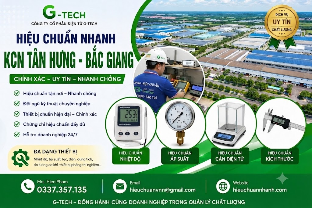 Hiệu Chuẩn Nhanh KCN Tân Hưng- Bắc Giang.