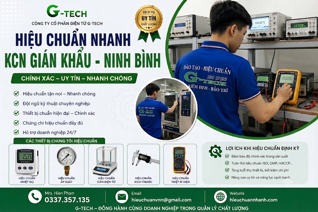 Hiệu Chuẩn Nhanh KCN Gián Khẩu - Ninh Bình.