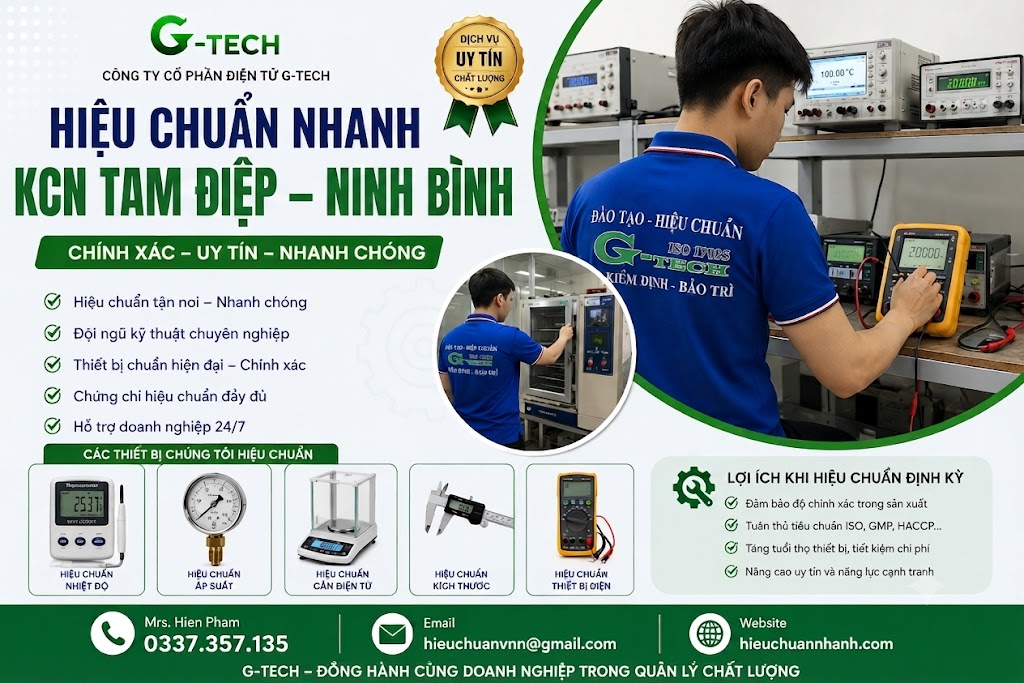 Hiệu Chuẩn Nhanh KCN Tam Điệp – Ninh Bình.