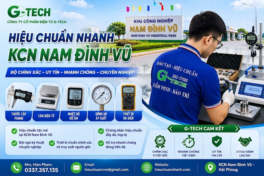 Hiệu Chuẩn Nhanh KCN Nam Đình Vũ.
