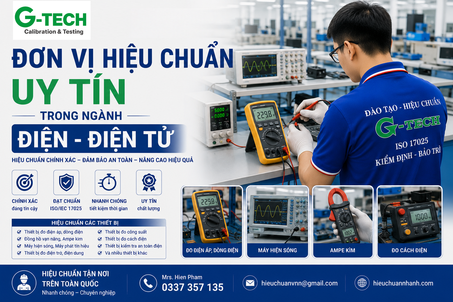 Hiệu Chuẩn Uy Tín Trong Ngành Điện - Điện Tử Tại Phú Thọ.