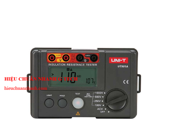 Hiệu chuẩn máy đo điện trở cách điện UNI-T UT501A. Hiệu chuẩn G-tech, hiệu chuẩn tận tâm