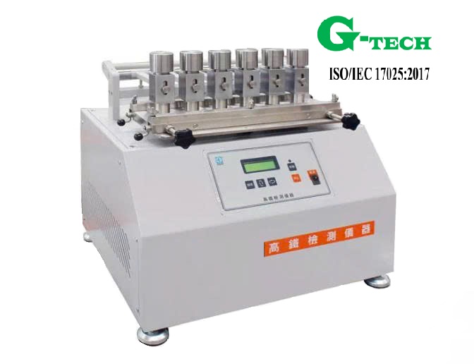 Hiệu Chuẩn Máy kiểm tra độ bền màu khi chà xát da IULTCS GT-7034-ES.