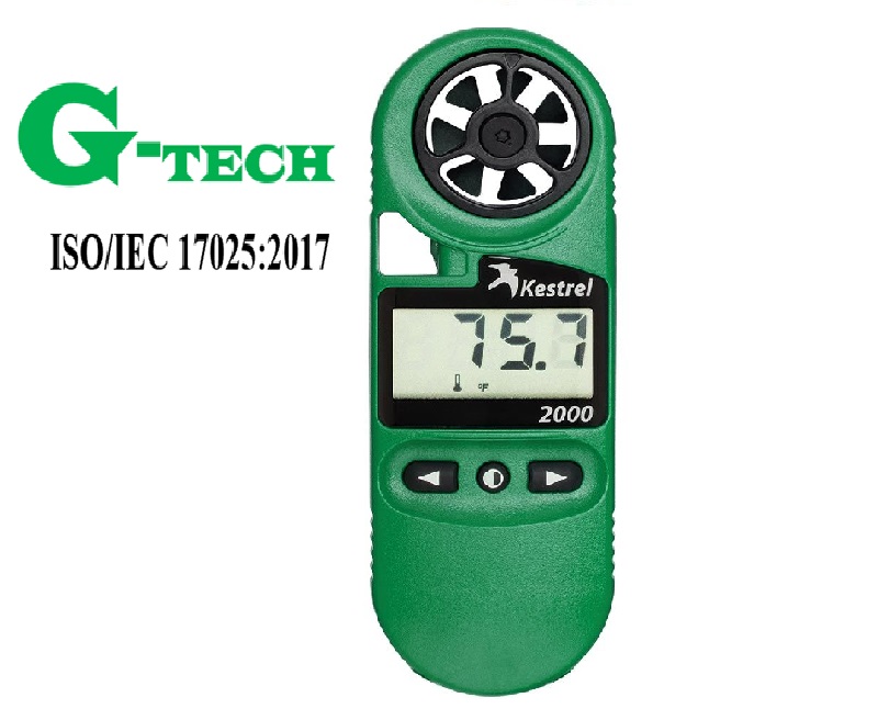 Hiệu chuẩn Máy đo tốc độ gió, nhiệt độ không khí Kestrel 2000.