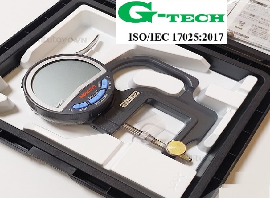 Hiệu Chuẩn Đồng Hồ Đo Độ Dày Điện Tử Mitutoyo 547-313A (0–10 mm).