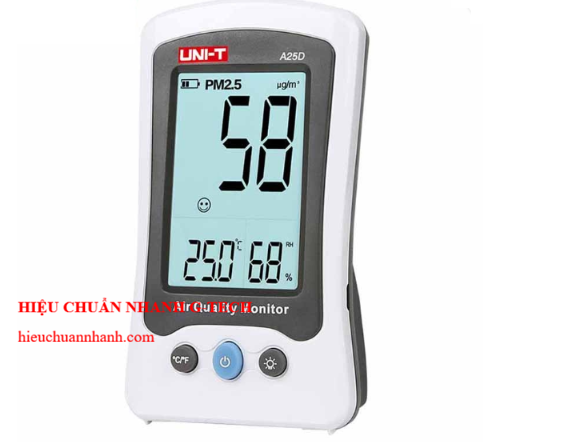 Hiệu chuẩn máy đo nồng độ bụi UNI-T A25D (PM2.5, 0~500μg/m³). Hiệu chuẩn G-tech, dịch vụ uy tín tại Hồ Chí Minh