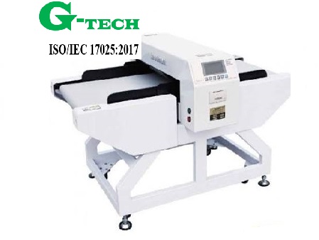 Hiệu chuẩn máy dò kim loại băng tải Easement HD-680C. 